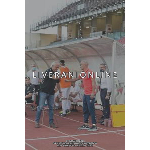 Campionato di Calcio Serie C - Lega Pro 2019/2020 Padova, Italia, 30 giugno 2020 PLAYOFF Padova VS Sambenedettese Nella foto: L\'allenatore della Sambenedettese Paolo Montero e l\'allenatore del Padova Andrea Mandorlini si danno il pugno prima dell\'inizio della partita ©Mattia Radoni / AGENZIA ALDO LIVERANI SAS