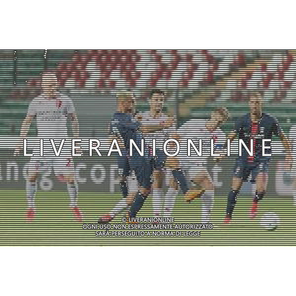 Campionato di Calcio Serie C - Lega Pro 2019/2020 Padova, Italia, 30 giugno 2020 PLAYOFF Padova VS Sanbenedettese Nella foto: Il tiro di punta di Francesco Orlando (Sambenedettese) ©Mattia Radoni - Alessio Marini / AGENZIA ALDO LIVERANI SAS