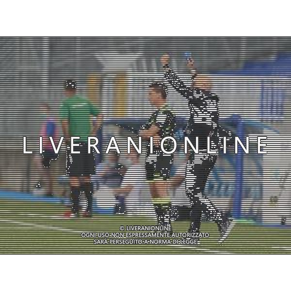 Novara 30 06 2020 Stadio Silvio Piola - Play Off Lega Pro - Novara - Albinoleffe nella foto: Bancheri Simone Allenatore novara calcio fine gara esulta foto Antonio Saia - ag. Aldo Liverani sas