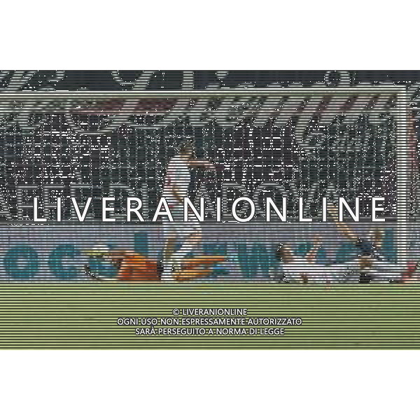 Campionato di Calcio Serie C - Lega Pro 2019/2020 Padova, Italia, 30 giugno 2020 PLAYOFF Padova VS Sanbenedettese Nella foto: Il goal di Ivan Rondanini (Padova), ma il gioco era gia fermo per un fallo precedente ©Mattia Radoni - Alessio Marini / AGENZIA ALDO LIVERANI SAS