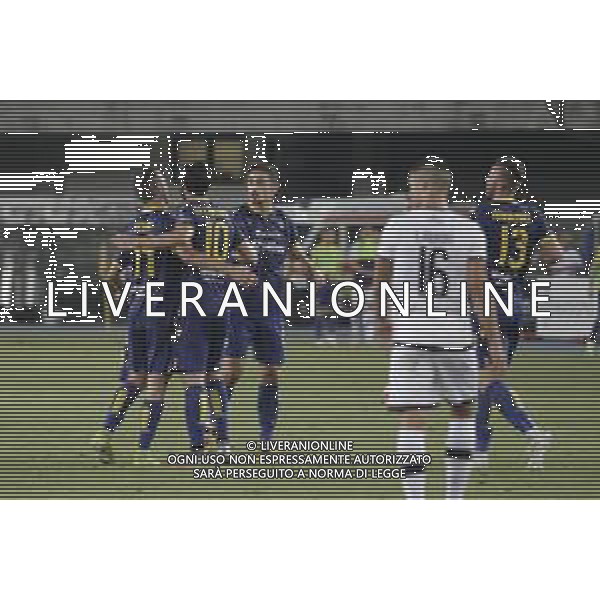 Verona (VR), Italia, 01 Luglio 2020, Stadio Marc\'Antonio Bentegodi, 29° giornata Campionato Serie A Tim 2019/2020, incontro tra le squadre dell\'Hellas Verona e del Parma Calcio, nella foto: l\'esultanza dopo il gol di Di Carmine ©Davide Casentini / AGENZIA ALDO LIVERANI SAS