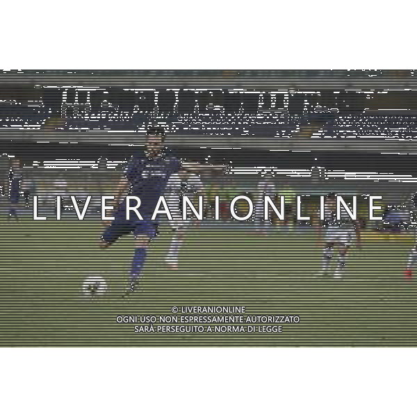 Verona (VR), Italia, 01 Luglio 2020, Stadio Marc\'Antonio Bentegodi, 29° giornata Campionato Serie A Tim 2019/2020, incontro tra le squadre dell\'Hellas Verona e del Parma Calcio, nella foto: il rigore battuto da Di Carmine ©Davide Casentini / AGENZIA ALDO LIVERANI SAS