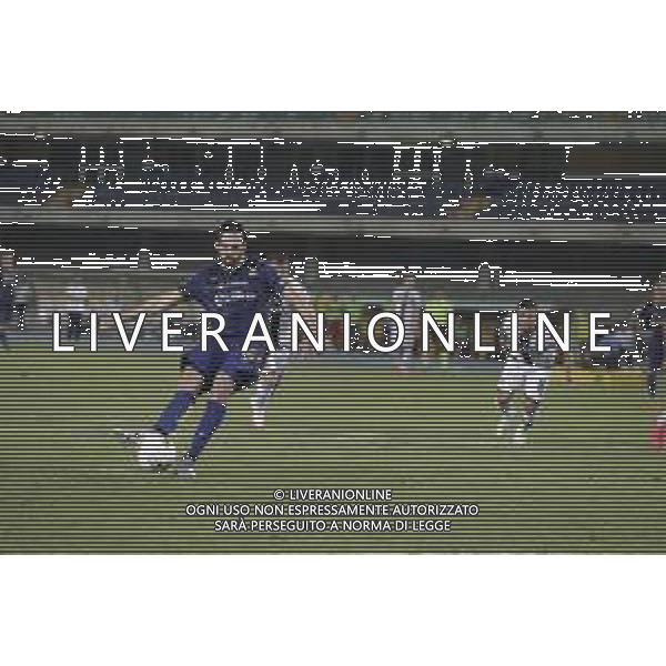 Verona (VR), Italia, 01 Luglio 2020, Stadio Marc\'Antonio Bentegodi, 29° giornata Campionato Serie A Tim 2019/2020, incontro tra le squadre dell\'Hellas Verona e del Parma Calcio, nella foto: il rigore battuto da Di Carmine ©Davide Casentini / AGENZIA ALDO LIVERANI SAS