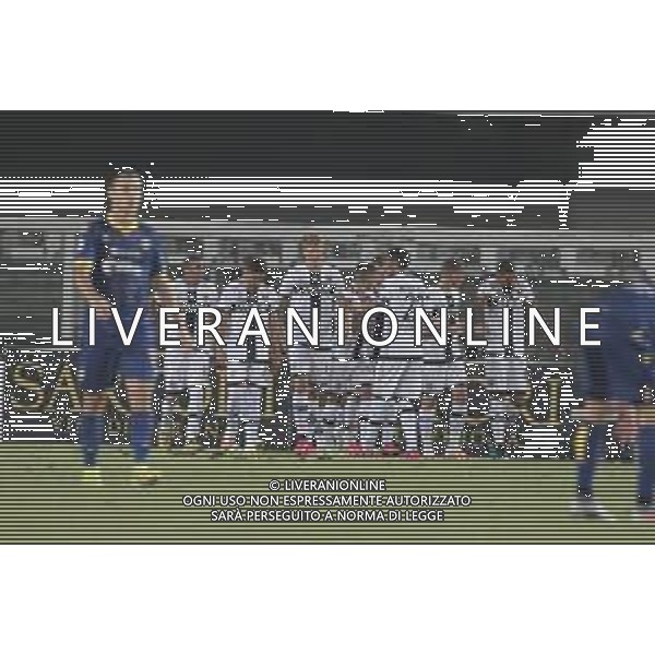 Verona (VR), Italia, 01 Luglio 2020, Stadio Marc\'Antonio Bentegodi, 29° giornata Campionato Serie A Tim 2019/2020, incontro tra le squadre dell\'Hellas Verona e del Parma Calcio, nella foto: esultanza giocatori Parma dopo gol Kulusevski ©Davide Casentini / AGENZIA ALDO LIVERANI SAS
