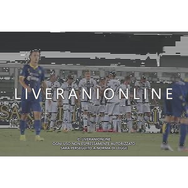 Verona (VR), Italia, 01 Luglio 2020, Stadio Marc\'Antonio Bentegodi, 29° giornata Campionato Serie A Tim 2019/2020, incontro tra le squadre dell\'Hellas Verona e del Parma Calcio, nella foto: esultanza giocatori Parma dopo gol Kulusevski ©Davide Casentini / AGENZIA ALDO LIVERANI SAS