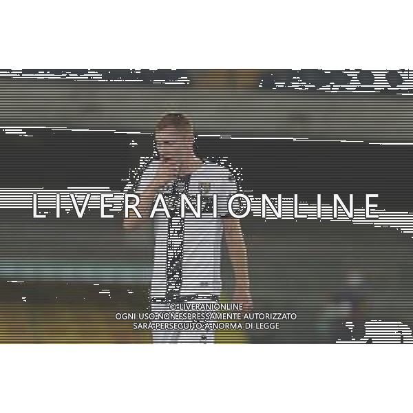 Verona (VR), Italia, 01 Luglio 2020, Stadio Marc\'Antonio Bentegodi, 29° giornata Campionato Serie A Tim 2019/2020, incontro tra le squadre dell\'Hellas Verona e del Parma Calcio, nella foto: Kulusevski autore del gol del vantaggio del Parma ©Davide Casentini / AGENZIA ALDO LIVERANI SAS