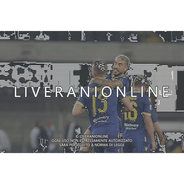 Verona (VR), Italia, 01 Luglio 2020, Stadio Marc\'Antonio Bentegodi, 29° giornata Campionato Serie A Tim 2019/2020, incontro tra le squadre dell\'Hellas Verona e del Parma Calcio, nella foto: l\'esultanza di Zaccagni dopo il gol del vantaggiol\'esultanza dopo il gol di Di Carmine ©Davide Casentini / AGENZIA ALDO LIVERANI SAS