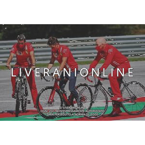 Charles Leclerc (MON) Ferrari rides the circuit with Jock Clear (GBR) Ferrari Engineering Director. 02.07.2020. Formula 1 World Championship, Rd 1, Austrian Grand Prix, Spielberg, Austria, Preparation Day. / AGENZIA ALDO LIVERANI SAS - ITALY ONLY EDITORIAL USE ONLY