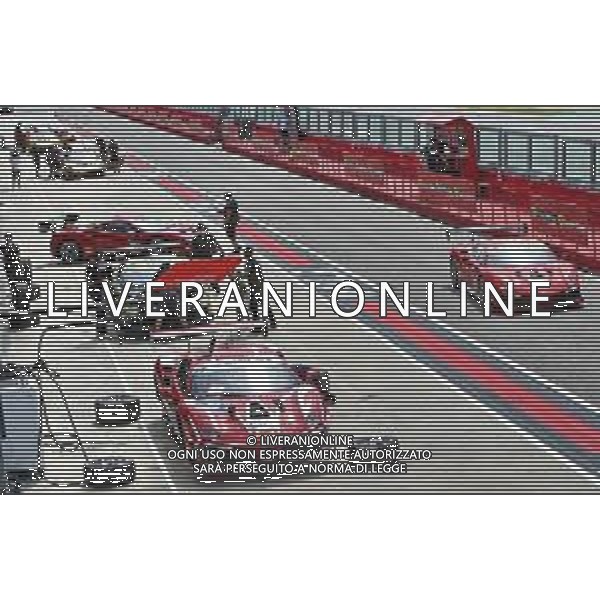 IMOLA 03 07 2020 AUTODROMO ENZO E DINO FERRARI PRIMA GARA DOPO COVID FERRARI CHALLENGE NELLA FOTO FERRARI CHALLENGE TEST 1 FOTO GIANNI SANNA-AG ALDO LIVERANI SAS