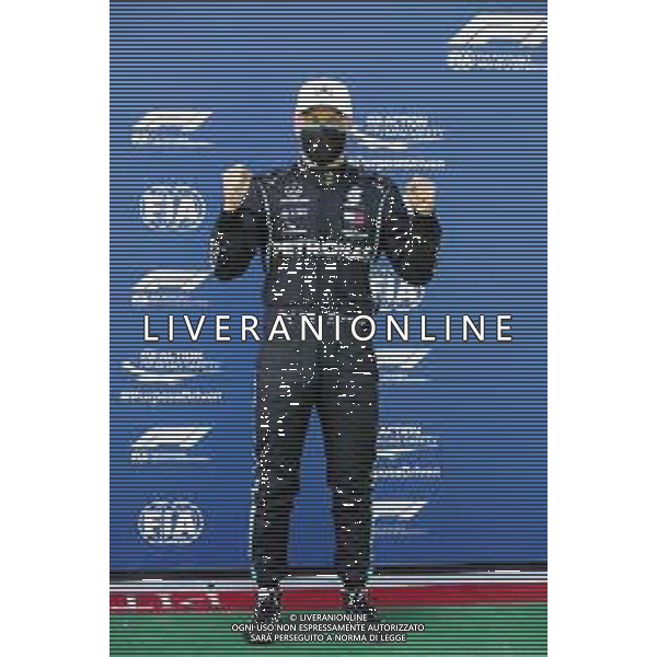 Valtteri Bottas (FIN) Mercedes AMG F1 celebrates his pole position in qualifying parc ferme. 04.07.2020. Formula 1 World Championship, Rd 1, Austrian Grand Prix, Spielberg, Austria, Qualifying Day. - www.xpbimages.com, EMail: requests@xpbimages.com - copy of publication required for printed pictures. Every used picture is fee-liable. © Copyright: FIA Pool Image for Editorial Use Only / AGENZIA ALDO LIVERANI SAS - ITALY ONLY EDITORIAL USE ONLY