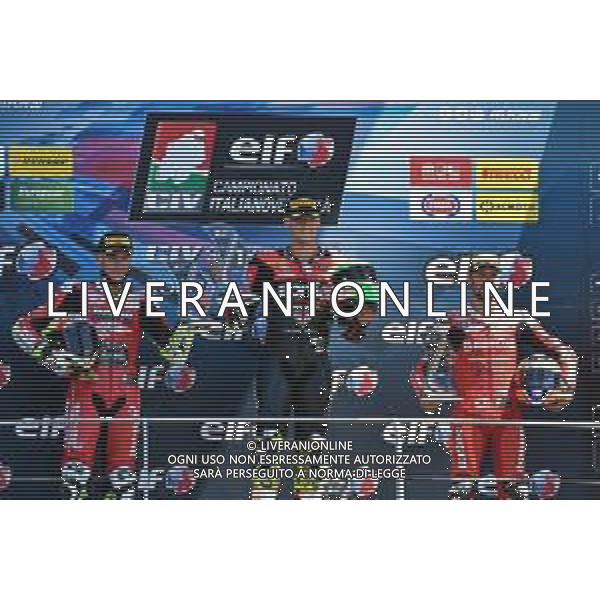 CIV Campionato Italiano Velocita Mugello, Italia, 04 luglio 2020 R1 Elf Civ 20 Nella foto: Podio ©Lisa Guglielmi - Alessio Marini / AGENZIA ALDO LIVERANI SAS