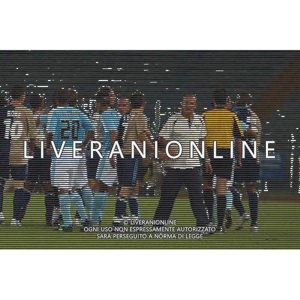 Lazio - Marsiglia semifinale andata intertoto 27/07/2005 nella foto rissa in campo ph gianni nucci/agenzia aldo liverani