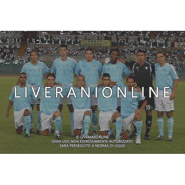 Lazio - Marsiglia semifinale andata intertoto 27/07/2005 nella foto la formazione della lazio 2005/06 ph gianni nucci/agenzia aldo liverani