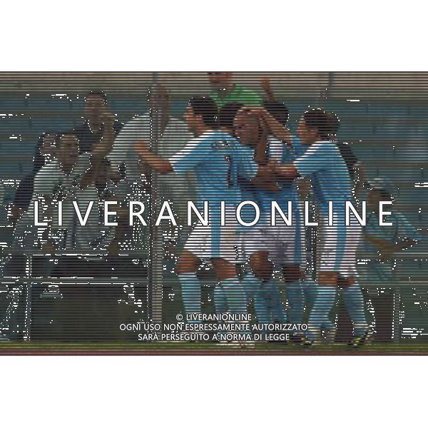 Lazio - Marsiglia semifinale andata intertoto 27/07/2005 nella foto esultanza dopo il gol di paolo di canio ph gianni nucci/agenzia aldo liverani