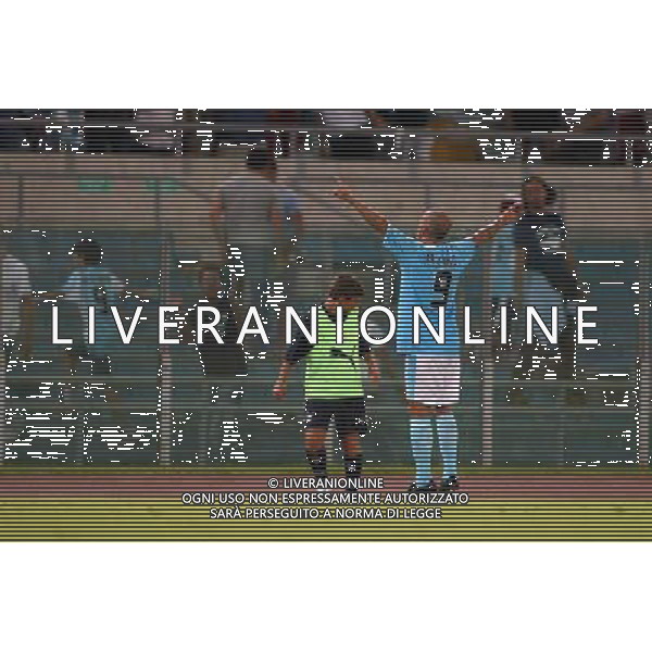 Lazio - Marsiglia semifinale andata intertoto 27/07/2005 nella foto esultanza dopo il gol di paolo di canio ph gianni nucci/agenzia aldo liverani