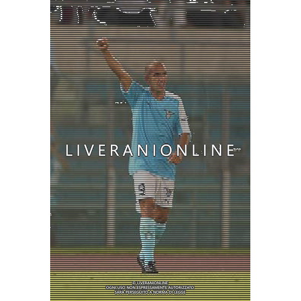 Lazio - Marsiglia semifinale andata intertoto 27/07/2005 nella foto esultanza dopo il gol di paolo di canio ph gianni nucci/agenzia aldo liverani