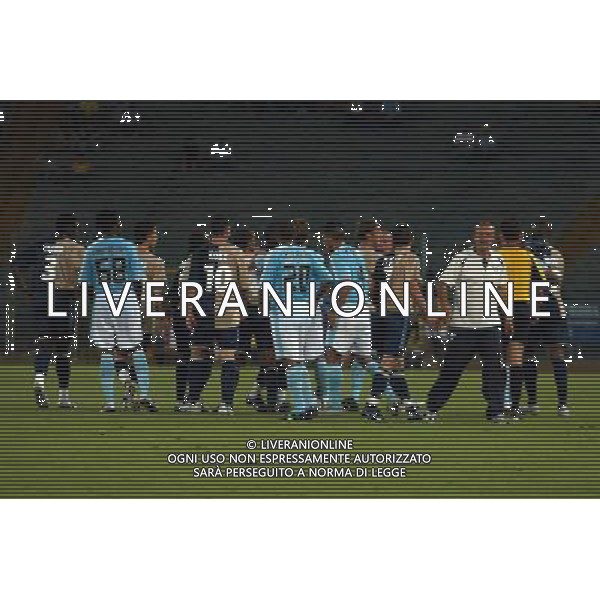 Lazio - Marsiglia semifinale andata intertoto 27/07/2005 nella foto rissa in campo ph gianni nucci/agenzia aldo liverani