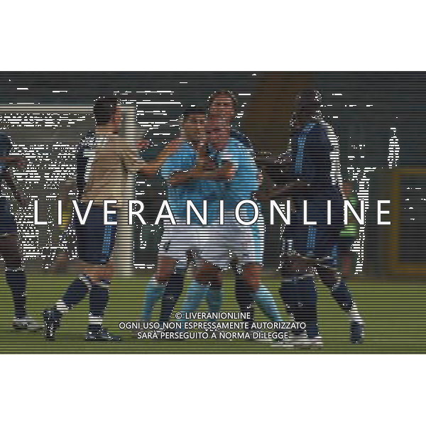 Lazio - Marsiglia semifinale andata intertoto 27/07/2005 nella foto rissa in campo ph gianni nucci/agenzia aldo liverani