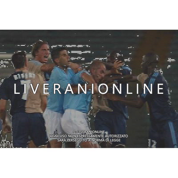 Lazio - Marsiglia semifinale andata intertoto 27/07/2005 nella foto rissa in campo ph gianni nucci/agenzia aldo liverani