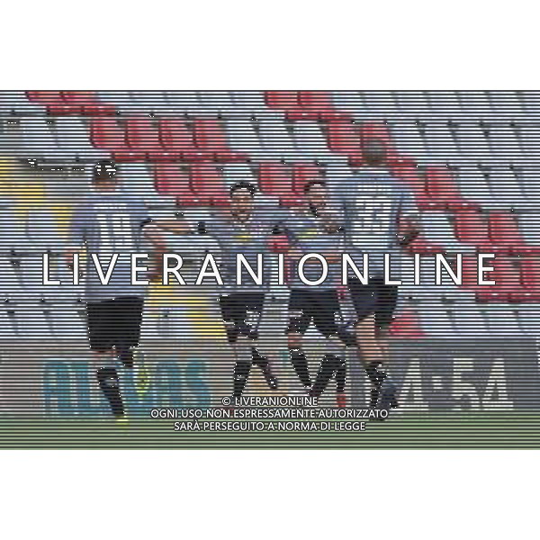 Alessandria 05.07.2020 Stadio Giuseppe Moccagatta Alessandria vs Robur Siena Playoff Serie C 2019/2020 ©Falzone/Agenzia Aldo Liverani Nella foto: esultanza alessandria