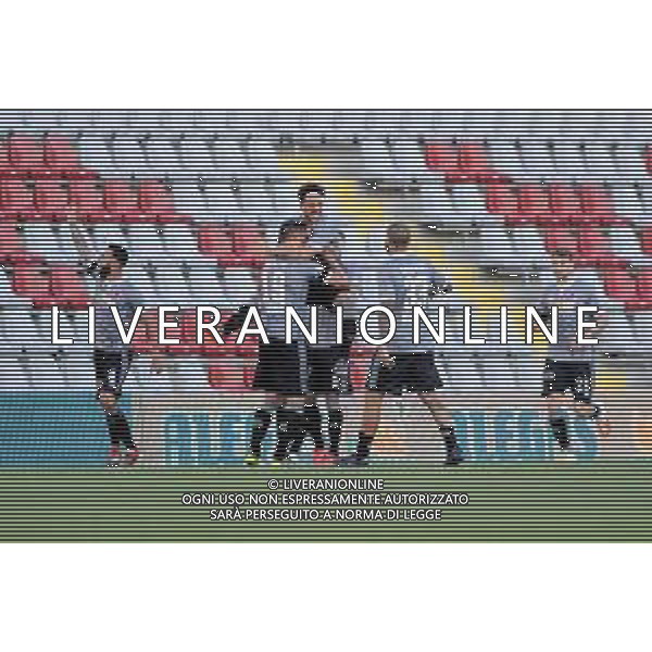 Alessandria 05.07.2020 Stadio Giuseppe Moccagatta Alessandria vs Robur Siena Playoff Serie C 2019/2020 ©Falzone/Agenzia Aldo Liverani Nella foto: esultanza alessandri