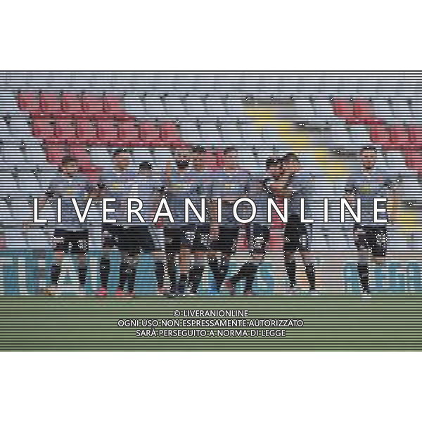 Alessandria 05.07.2020 Stadio Giuseppe Moccagatta Alessandria vs Robur Siena Playoff Serie C 2019/2020 ©Falzone/Agenzia Aldo Liverani Nella foto: esultanza alessandria