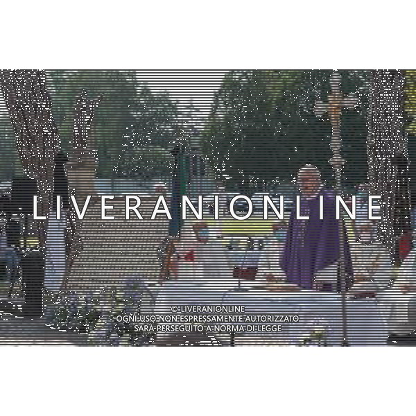 Cronaca Dalmine, Dalmine, Italia, 06 luglio 2020 Celebrazione Eucaristica nel giorno del 76° Anniversario del Bombardamento della Dalmine Nella foto: Celebrazione Eucaristica AG ALDO LIVERANI -LM MEDIA-FOTO SILVIA COLOMBO