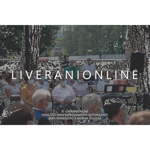 Cronaca Dalmine, Dalmine, Italia, 06 luglio 2020 Celebrazione Eucaristica nel giorno del 76° Anniversario del Bombardamento della Dalmine Nella foto: Il coro presente alla Celebrazione Eucaristica AG ALDO LIVERANI -LM MEDIA-FOTO SILVIA COLOMBO