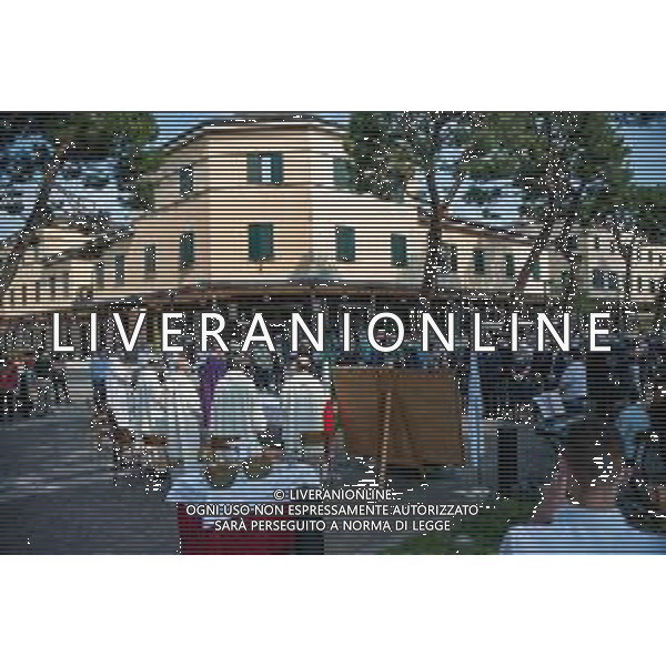 Cronaca Dalmine, Dalmine, Italia, 06 luglio 2020 Celebrazione Eucaristica nel giorno del 76° Anniversario del Bombardamento della Dalmine Nella foto: Celebrazione Eucaristica AG ALDO LIVERANI -LM MEDIA-FOTO SILVIA COLOMBO