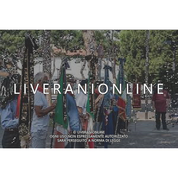 Cronaca Dalmine, Dalmine, Italia, 06 luglio 2020 Celebrazione Eucaristica nel giorno del 76° Anniversario del Bombardamento della Dalmine Nella foto: Associazioni AG ALDO LIVERANI -LM MEDIA-FOTO SILVIA COLOMBO