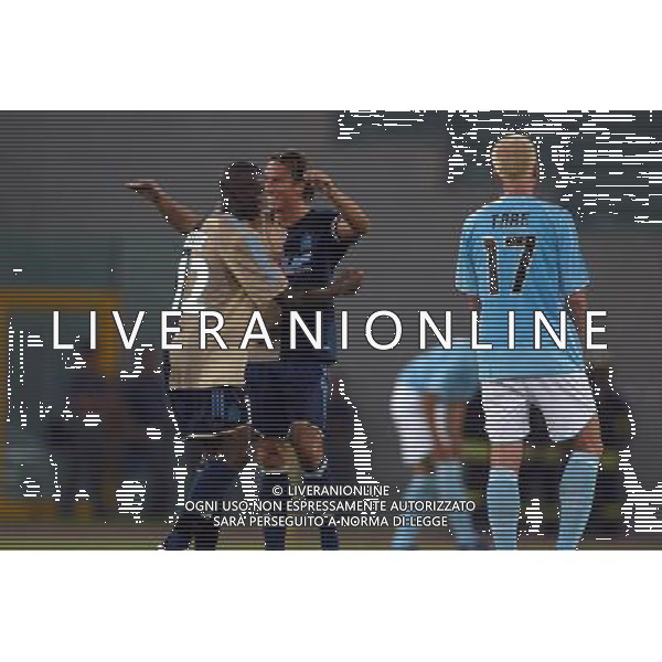 Lazio - Marsiglia semifinale andata intertoto 27/07/2005 nella foto esultanza del marsiglia e delusione di igli tare ph gianni nucci/agenzia aldo liverani