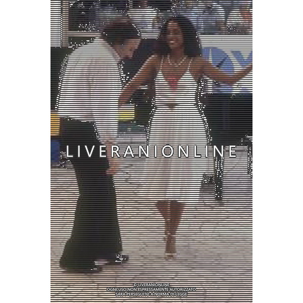 SONIA BRAGA, attrice brasiliana - RETROSPETTIVA nella foto durante la trasmissione Blitz condotta da Gianni Mina\' al Bandiera Gialla di Rimini nel 1984 ©ARCHIVIO AGENZIA ALDO LIVERANI SAS