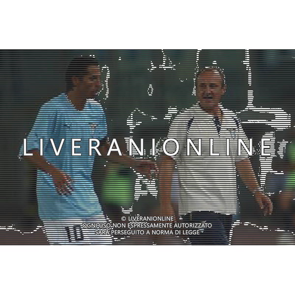 Lazio - Marsiglia semifinale andata intertoto 27/07/2005 nella foto delio rossi e cesar ph gianni nucci/agenzia aldo liverani