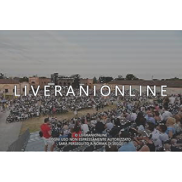 Cultura Palazzo Te , Mantova, Italia, 28 giugno 2019 Ennio Morricone in concerto Nella foto: Il pubblico a Palazzo Te per il concerto di Ennio Morricone ©Alessio Tarpini - Alessio Marini / AGENZIA ALDO LIVERANI SAS