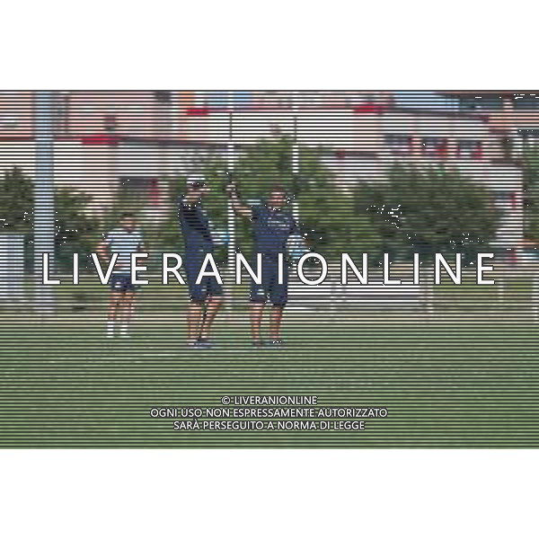 parma, Italy, 07 July 2020 Italy Rugby Team training Photo showing: Franco Smith and Marius Goosen during the first post- covid training session of Italrugby ©Massimiliano Carnabuci - Alessio Marini - Alessio Marini / AGENZIA ALDO LIVERANI SAS