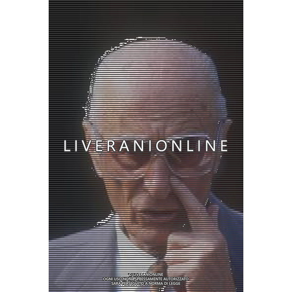 Il Giornalista Indro Montanelli nel 1986 ©ARCHIVIO / AGENZIA ALDO LIVERANI SAS