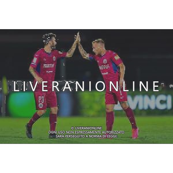 Campionato di Calcio Serie B 2019/2020 Cittadella (PD), Italia, 10 luglio 2020 Cittadella vs Crotone Nella foto: Giuseppe Panico (AS Cittadella) e Simone Branca (AS Cittadella) festeggiano il goal FOTO ALESSIO MARINI-LM MEDIA -AG ALDO LIVERANI SAS