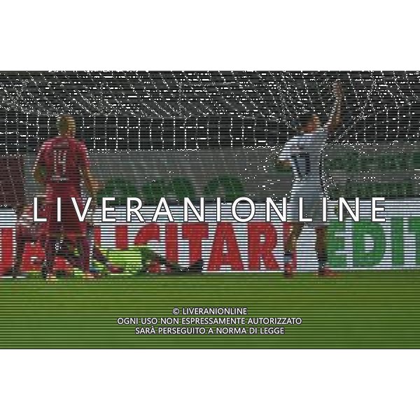 Campionato di Calcio Serie B 2019/2020 Cittadella (PD), Italia, 10 luglio 2020 Cittadella vs Crotone Nella foto: goal di Giuseppe Panico (AS Cittadella) FOTO ALESSIO MARINI-LM MEDIA -AG ALDO LIVERANI SAS