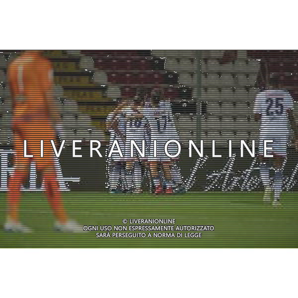 Campionato di Calcio Serie B 2019/2020 Cittadella (PD), Italia, 10 luglio 2020 Cittadella vs Crotone Nella foto: FC Crotone festeggia il goal FOTO ALESSIO MARINI-LM MEDIA -AG ALDO LIVERANI SAS