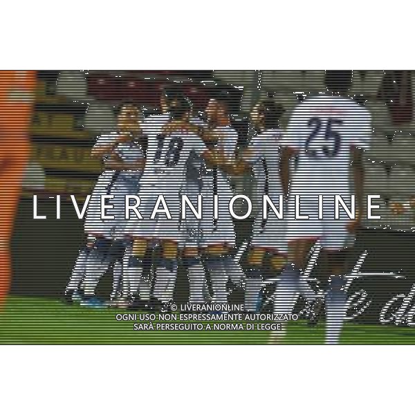 Campionato di Calcio Serie B 2019/2020 Cittadella (PD), Italia, 10 luglio 2020 Cittadella vs Crotone Nella foto: FC Crotone esulta per il goal FOTO ALESSIO MARINI-LM MEDIA -AG ALDO LIVERANI SAS