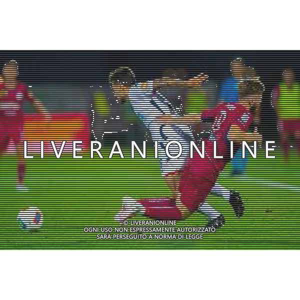 Campionato di Calcio Serie B 2019/2020 Cittadella (PD), Italia, 10 luglio 2020 Cittadella vs Crotone Nella foto: fallo su Christian D\'Urso (AS Cittadella) FOTO ALESSIO MARINI-LM MEDIA -AG ALDO LIVERANI SAS