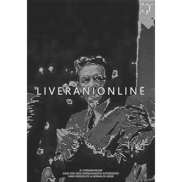 RETROSPETTIVA ENRICO BERLINGUER POLITICO NELLA FOTO ENRICO BERLINGUER NELL\'ANNO 1978 A MILANO A UN CONVEGNO AG ALDO LIVERANI SAS