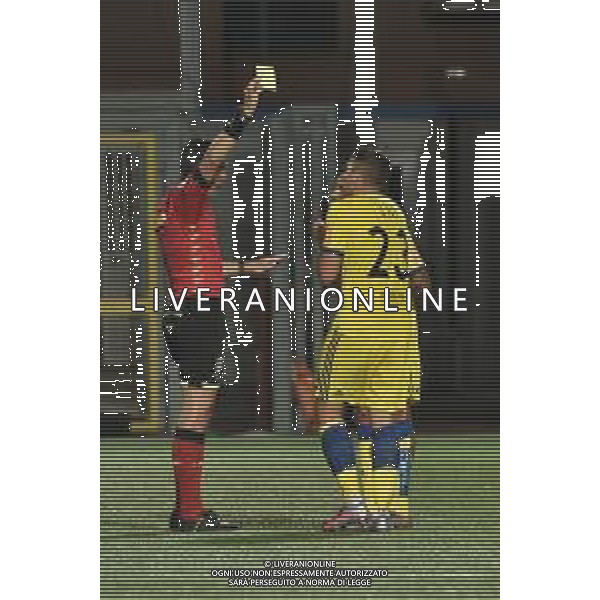 Campionato di Calcio Serie B 2019/2020 Chiavari (GE), Italia, 13 luglio 2020 Virtus Entella vs Pisa Nella foto: Ammonizione per Francesco Lisi (Pisa) FOTO GABRIELE MASOTTI-AG LMMEDIA-AG ALDO LIVERANI SAS