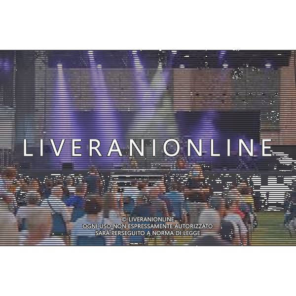 Concerto cantante italiano Castello di Villafranca, Villafranca (VR), Italia, 16 luglio 2020 Neri Macore - Le mie canzoni altrui Nella foto: Castello scaligero Neri Marcore ©Giancarlo Dalla Riva - Alessio Marini / AGENZIA ALDO LIVERANI SAS