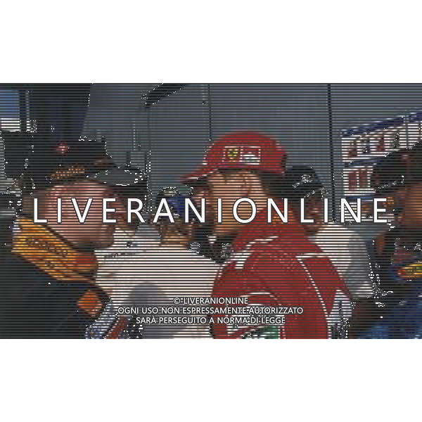 RETROSPETTIVA MICHAEL SCHUMACHER PILOTA F1 NELLA FOTO MICHAEL SCHUMACHER NELL\'ANNO 2000 AL 71 GP DI MONZA F1 CON JOS VERSTAPPEN AG ALDO LIVERANI SAS