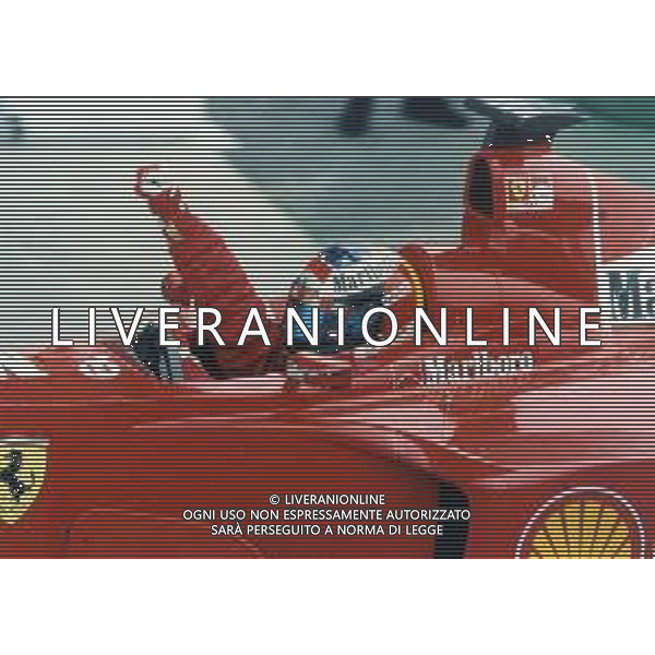 RETROSPETTIVA MICHAEL SCHUMACHER PILOTA F1 NELLA FOTO MICHAEL SCHUMACHER NELL\'ANNO 2000 AG ALDO LIVERANI SAS