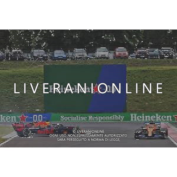 Max Verstappen (NLD) Red Bull Racing RB16 spins in the third practice session. 18.07.2020. Formula 1 World Championship, Rd 3, Hungarian Grand Prix, Budapest, Hungary, Qualifying Day. / AGENZIA ALDO LIVERANI SAS - ITALY ONLY EDITORIAL USE ONLY