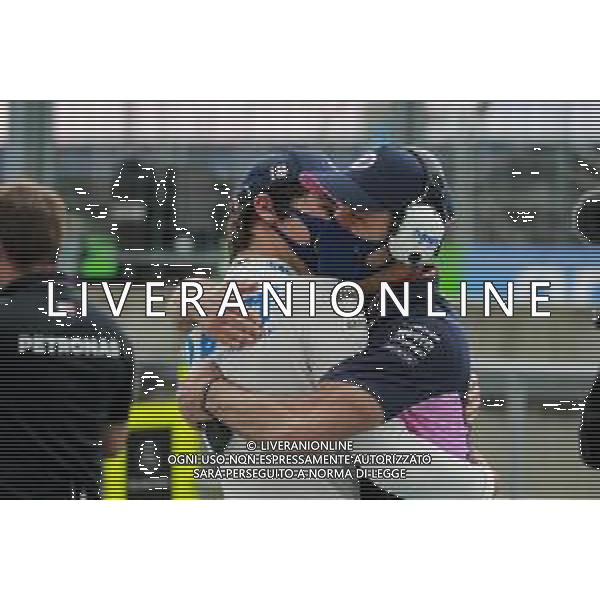 Lance Stroll (CDN) Racing Point F1 Team celebrates his third position in qualifying parc ferme. 18.07.2020. Formula 1 World Championship, Rd 3, Hungarian Grand Prix, Budapest, Hungary, Qualifying Day. - www.xpbimages.com, EMail: requests@xpbimages.com - copy of publication required for printed pictures. Every used picture is fee-liable. © Copyright: FIA Pool Image for Editorial Use Only / AGENZIA ALDO LIVERANI SAS - ITALY ONLY EDITORIAL USE ONLY