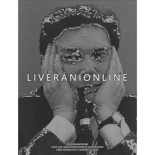 RETROSPETTIVA LUCIANO LAMA SINDACALISTA E POLITICO NELLA FOTO LUCIANO LAMA AL 11 CONGRESSO DELLA CGL A ROMA NELL\'ANNO 1986 FOTO FERDINANDO MEZZELANI-AG ALDO LIVERANI SAS