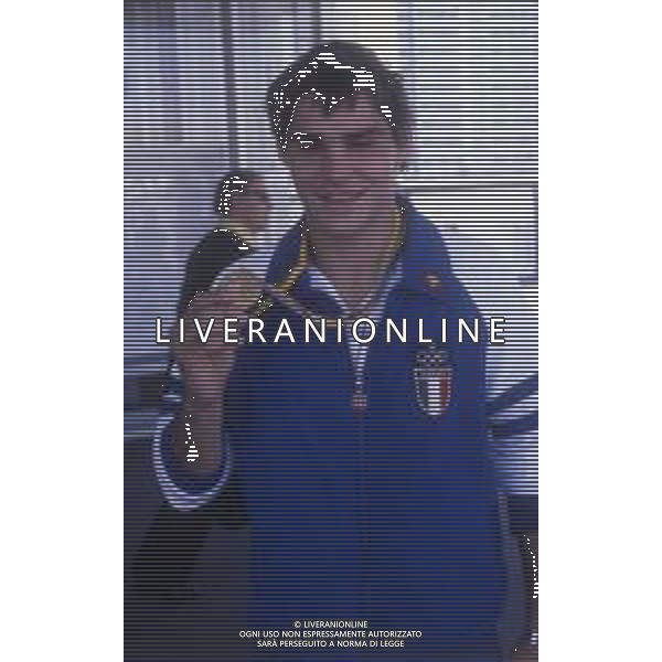 RETROSPETTIVA EZIO GAMBA JUDOKA ITALIA NELLA FOTO EZIO GAMBA ALLE OLIMPIADI DI MOSCA NELL\'ANNO 1980 AG ALDO LIVERANI SAS